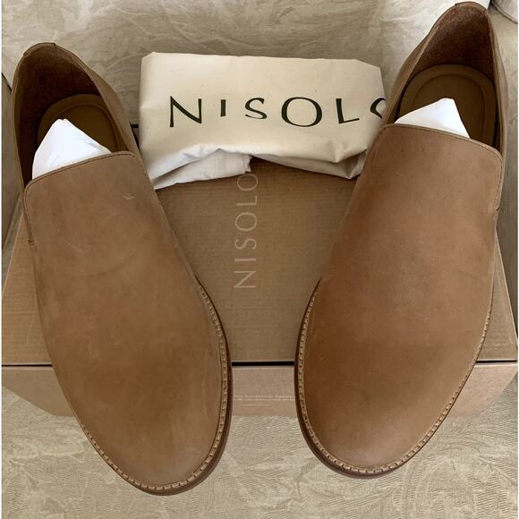 Men\'s Leather Loafer Water Resistant Upper Nisolo Slip On Size 9.5 NWT